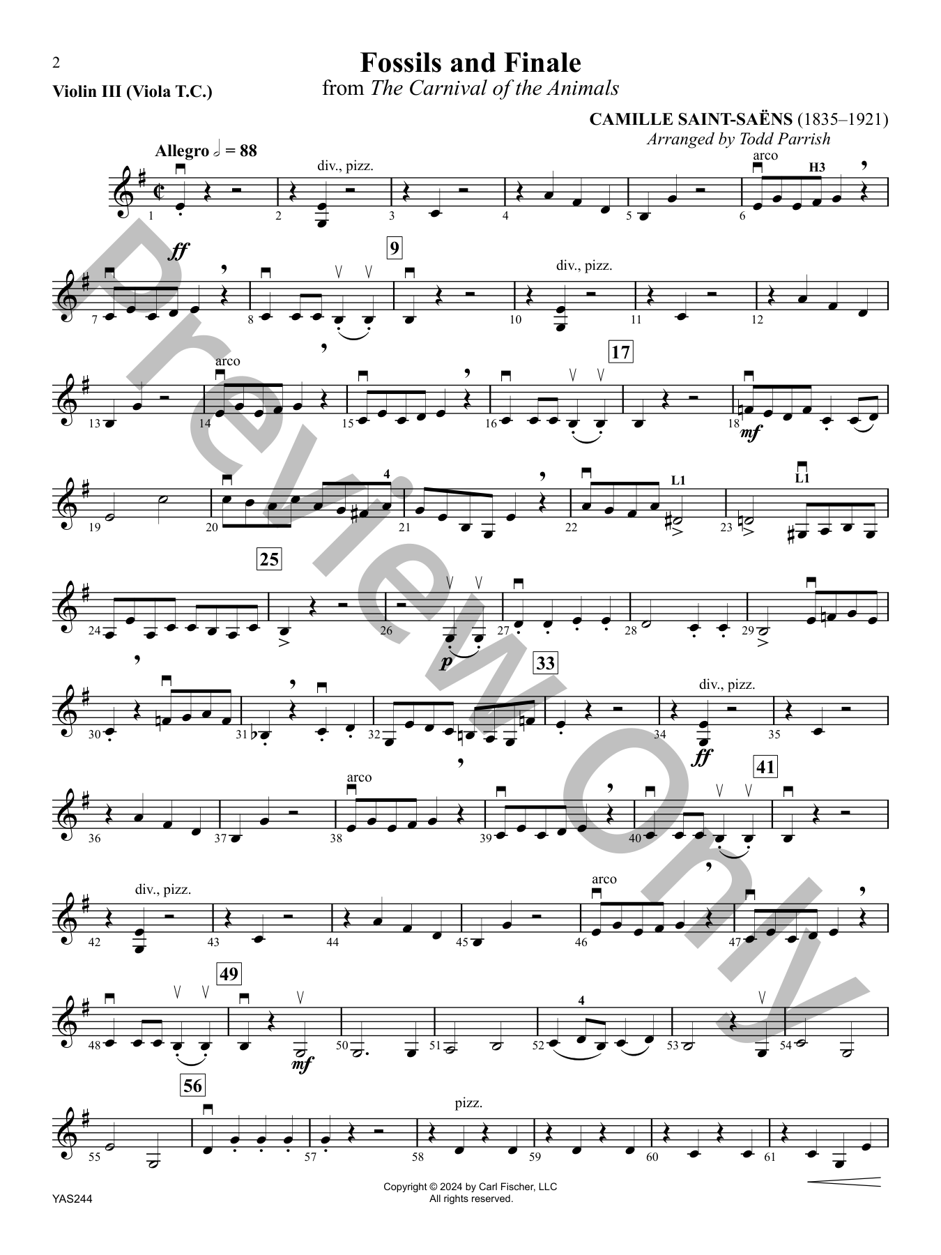 Fossils and Finale Orchestra Sheet Music | J.W. Pepper