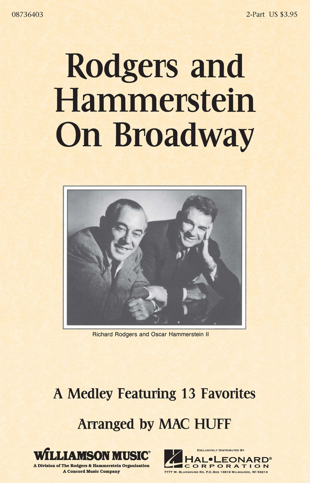 Rodgers and Hammerstein on Broadway Choral Sheet Music | J.W. Pepper