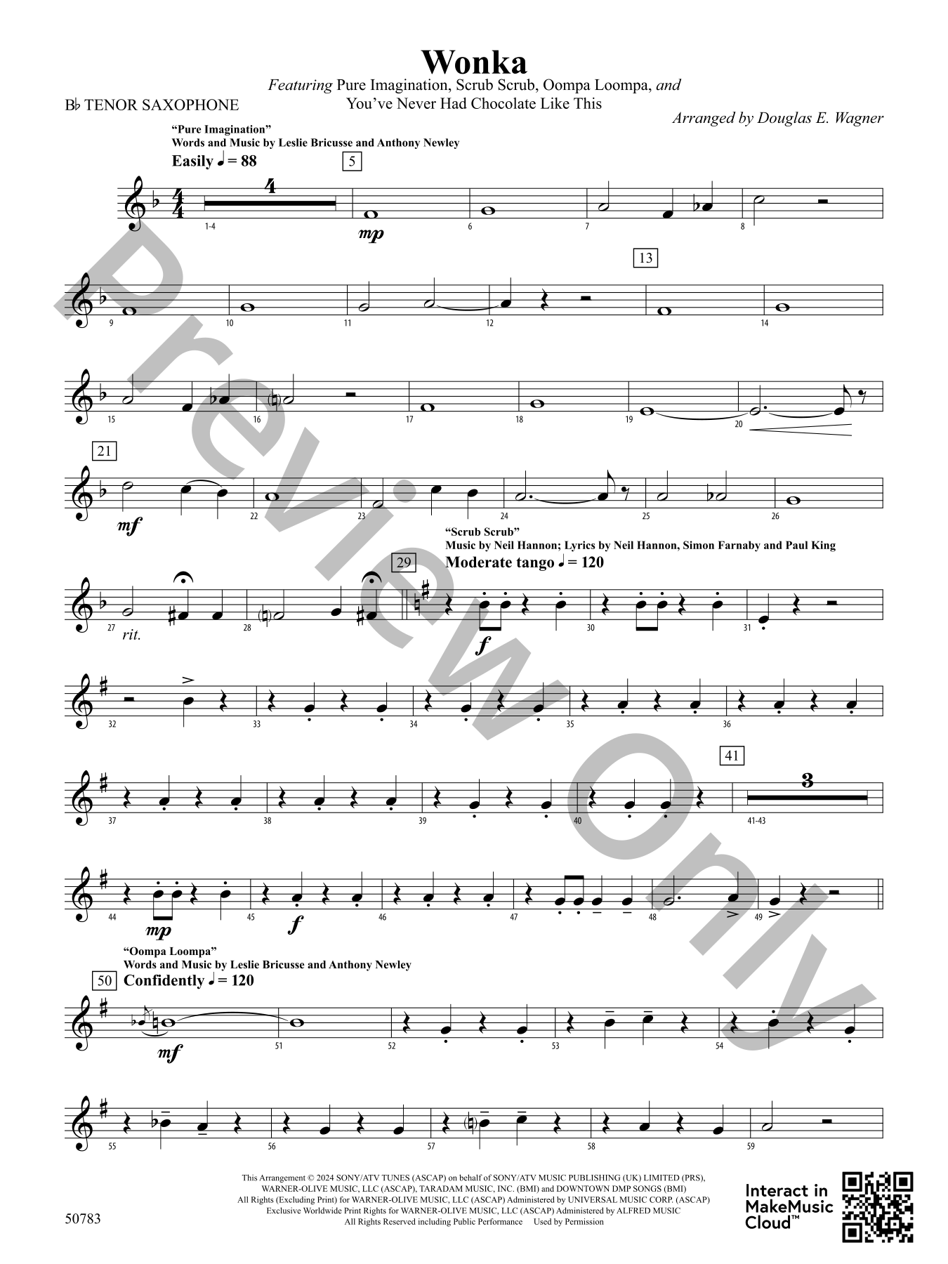 Wonka Concert Band Sheet Music | J.W. Pepper