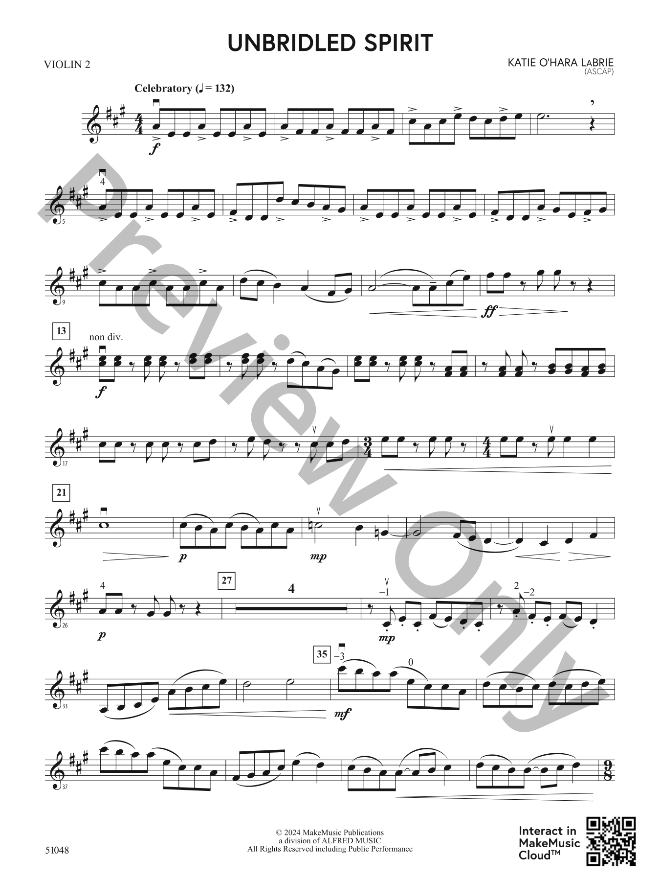 Unbridled Spirit Orchestra Sheet Music | J.W. Pepper