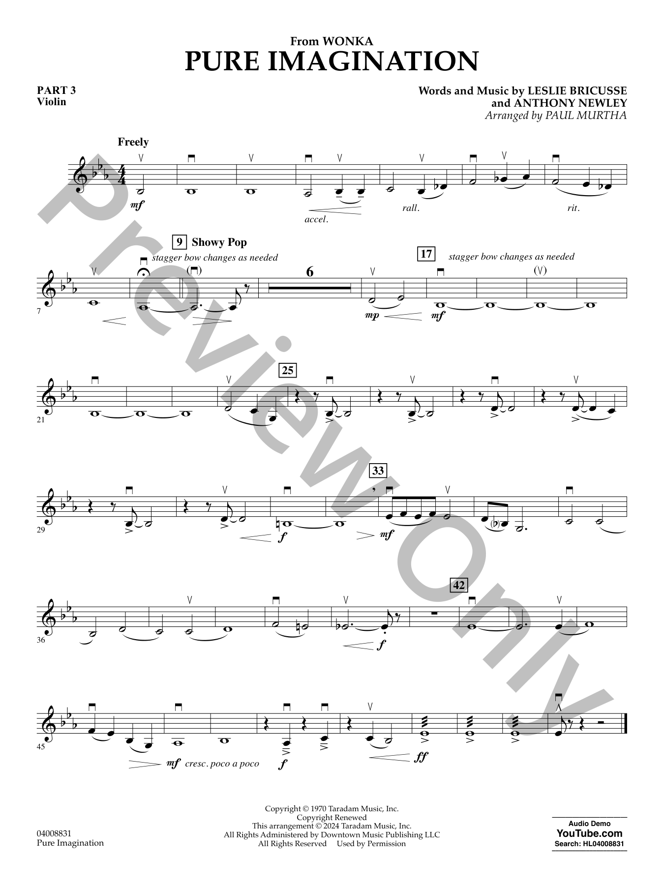 Pure Imagination Concert Band Sheet Music | J.W. Pepper
