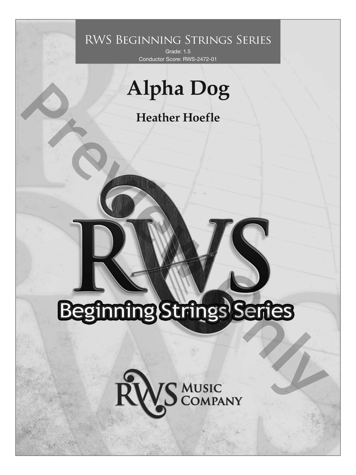 Alpha Dog Orchestra Sheet Music | J.W. Pepper