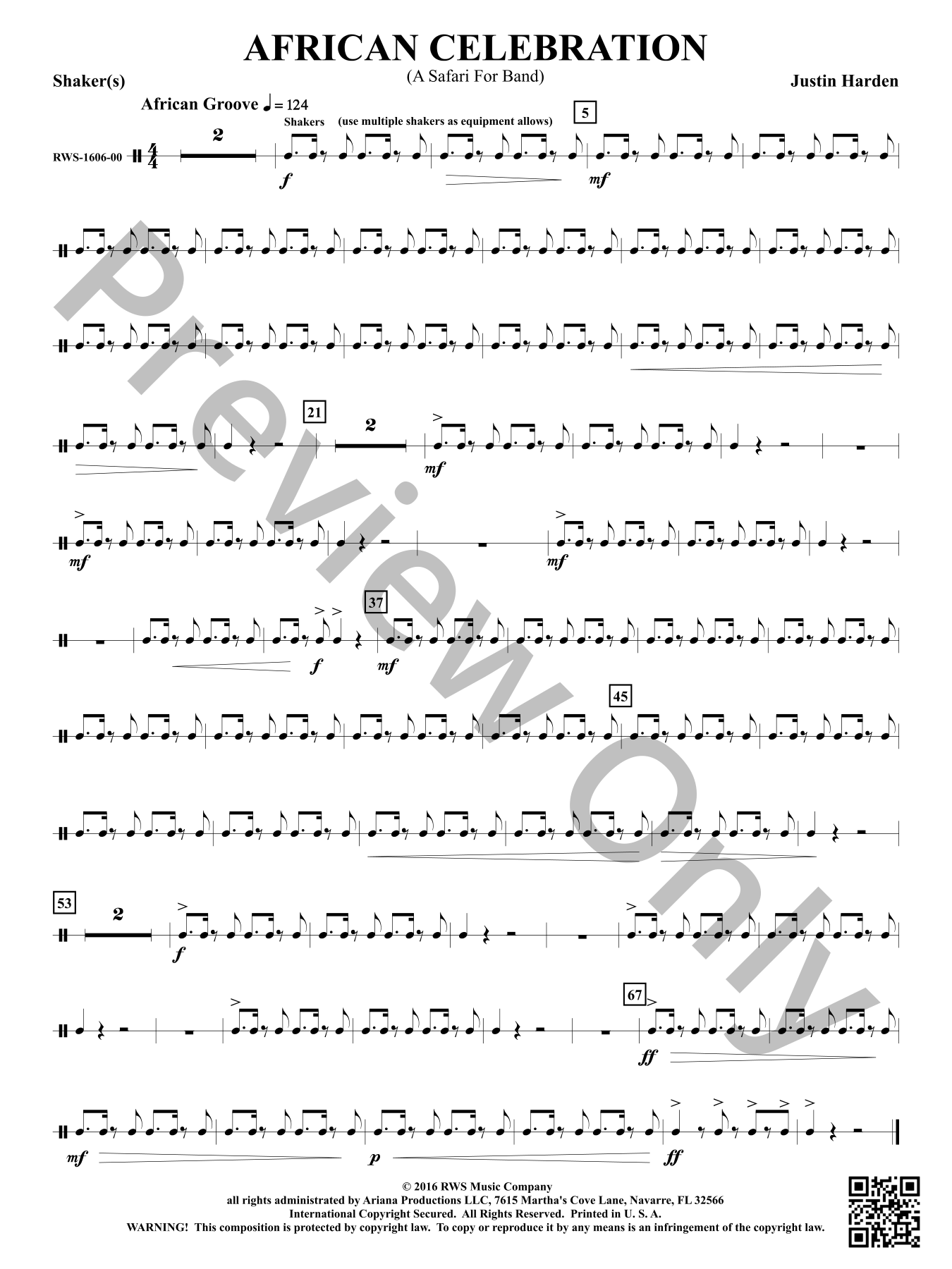 African Celebration Concert Band Sheet Music | J.W. Pepper