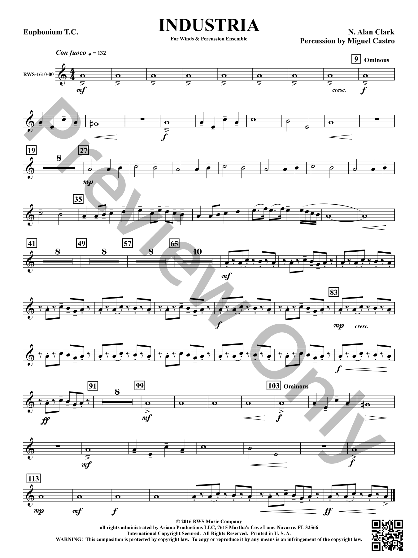 Industria Concert Band Sheet Music | J.W. Pepper