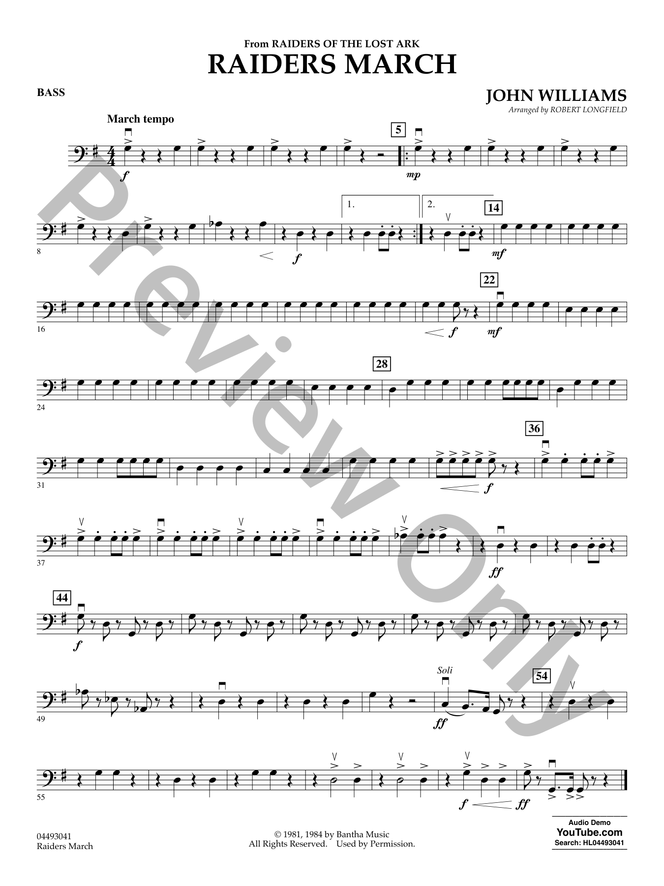 Raiders March Orchestra Sheet Music | J.W. Pepper