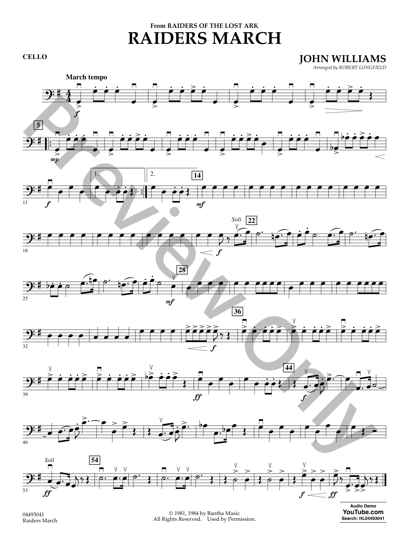 Raiders March Orchestra Sheet Music | J.W. Pepper