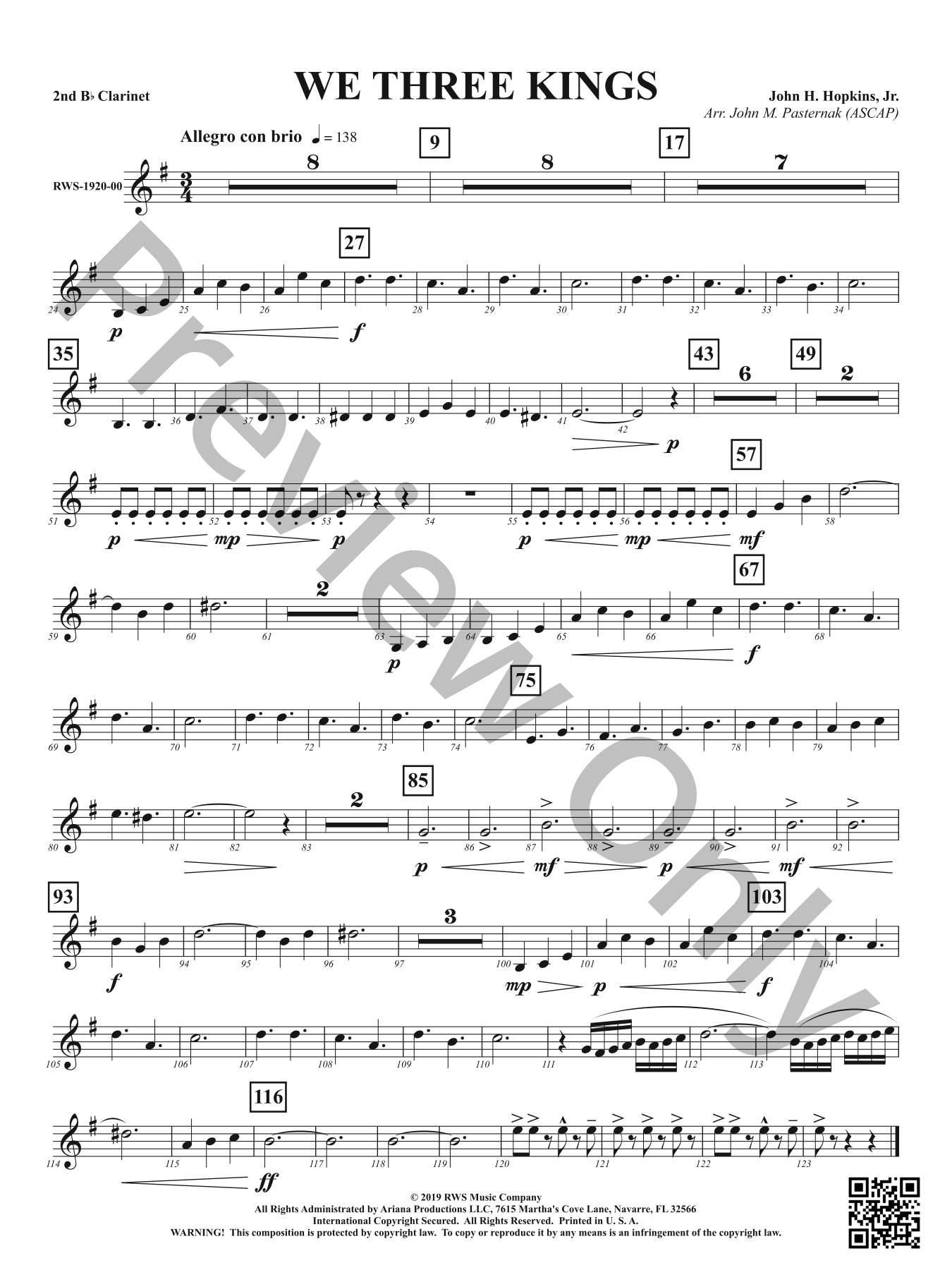 We Three Kings Concert Band Sheet Music | J.W. Pepper