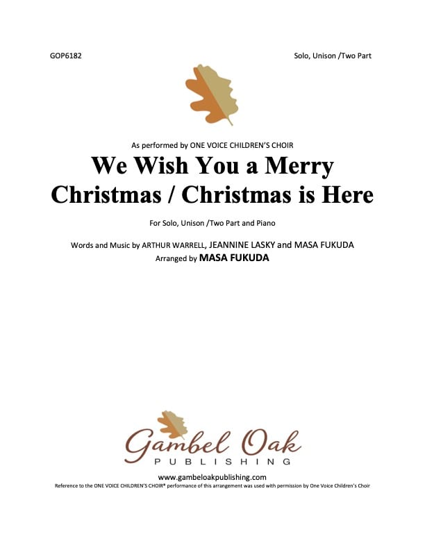 We Wish You a Merry Christmas/Christmas Is Here | J.W. Pepper