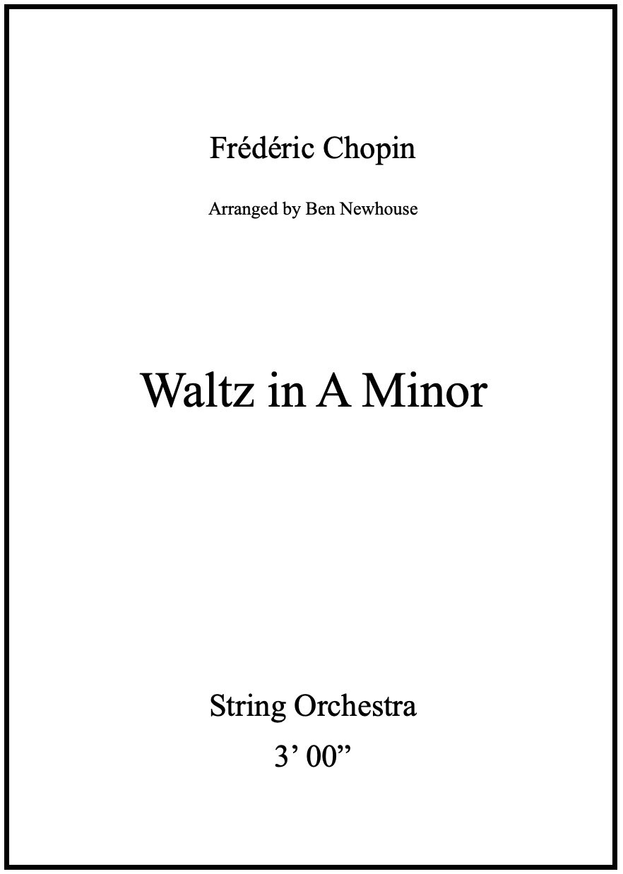 Waltz in A Minor | J.W. Pepper