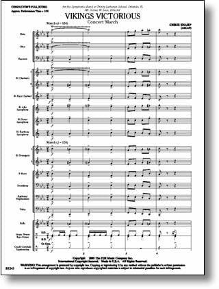 Viking Victorious Concert March Concert Band Sheet Music | J.W. Pepper