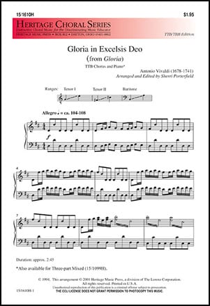 Gloria in Excelsis Deo Choral Sheet Music | J.W. Pepper