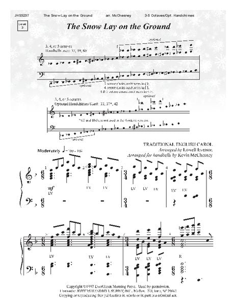 Snow Lay On The Ground Handbell Sheet Music | J.W. Pepper