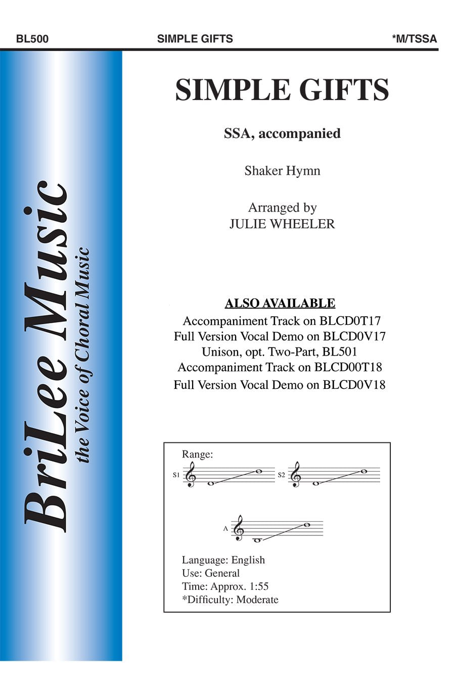Simple Gifts Choral Sheet Music | J.W. Pepper