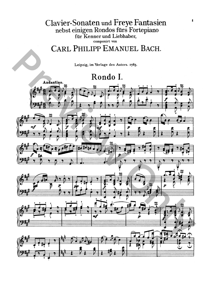 Rondo No. 1 in A Major Piano Sheet Music | J.W. Pepper