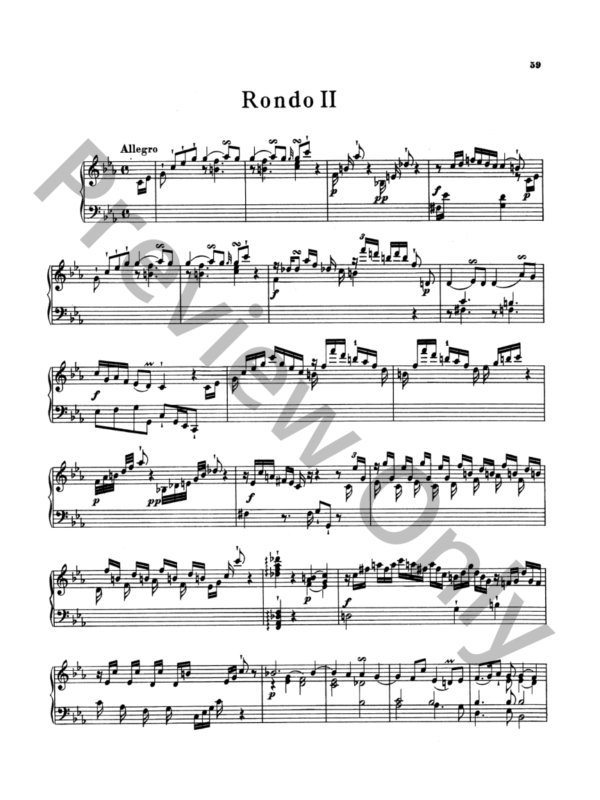 Rondo No. 2 in C Minor Piano Sheet Music | J.W. Pepper