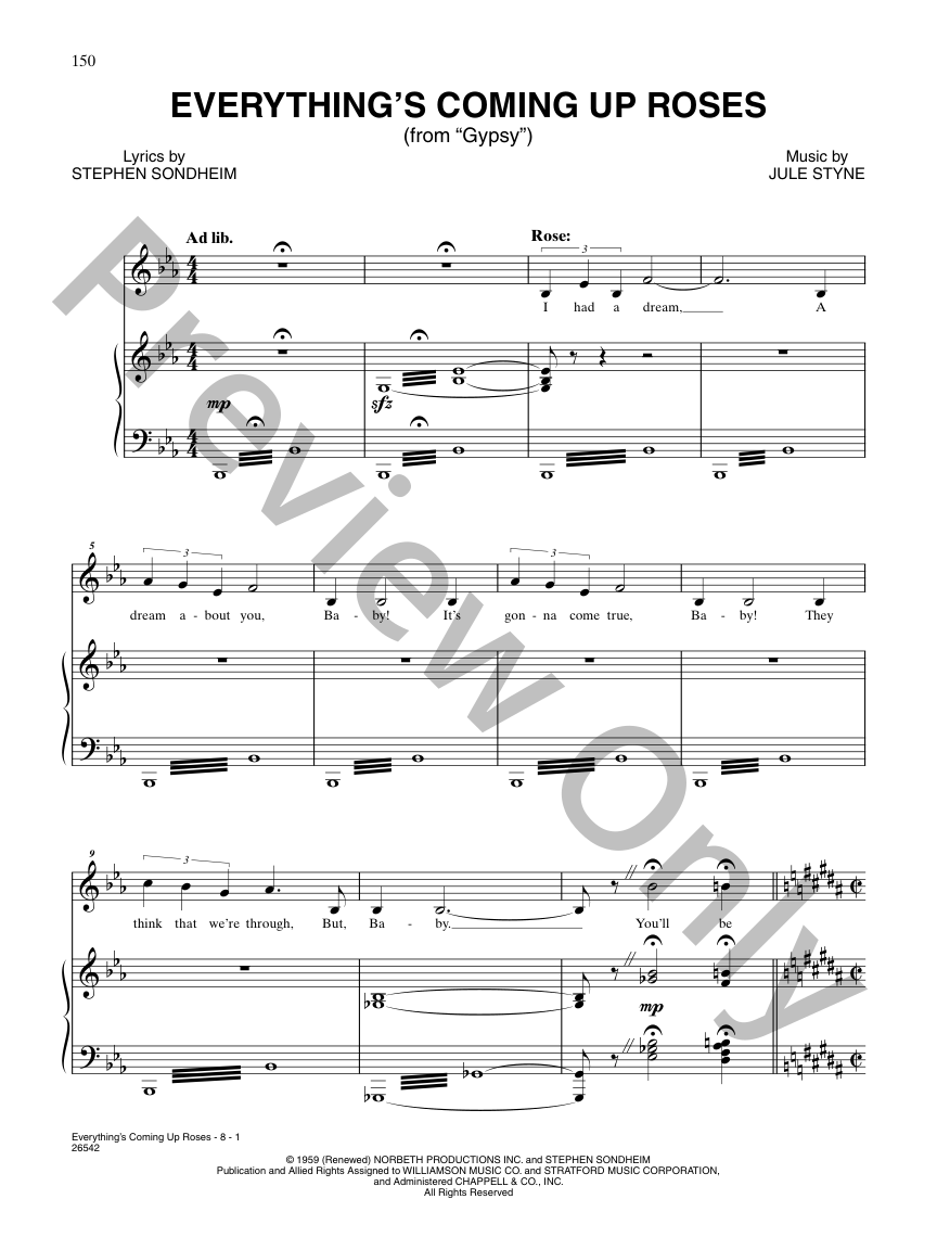 Everything's Coming up Roses J.W. Pepper