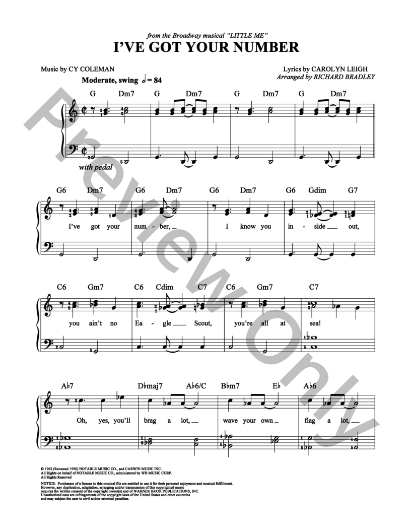 I've Got Your Number | J.W. Pepper