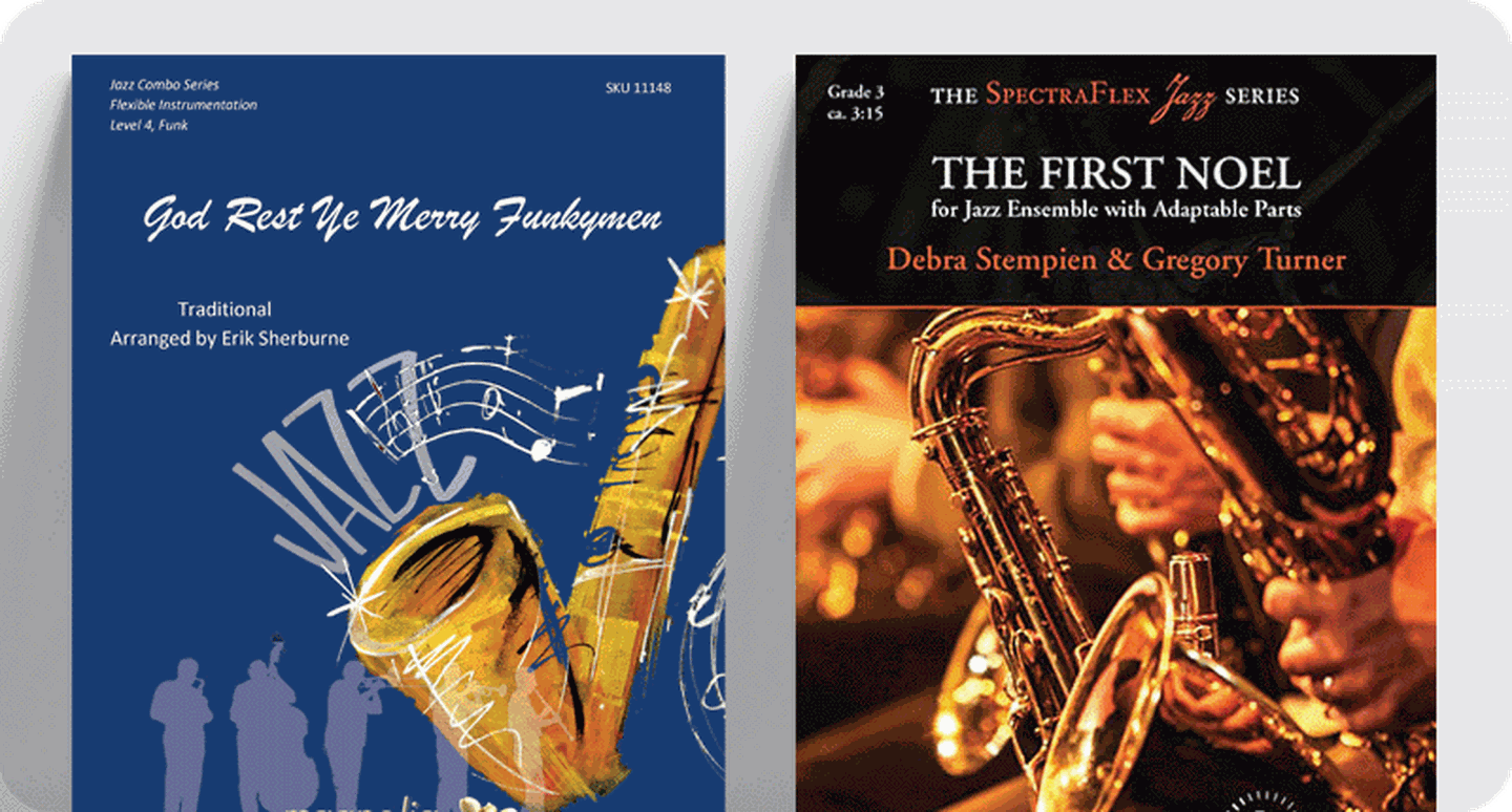 Jazz Christmas combo charts God Rest Ye Merry Funkymen and The First Noel.
