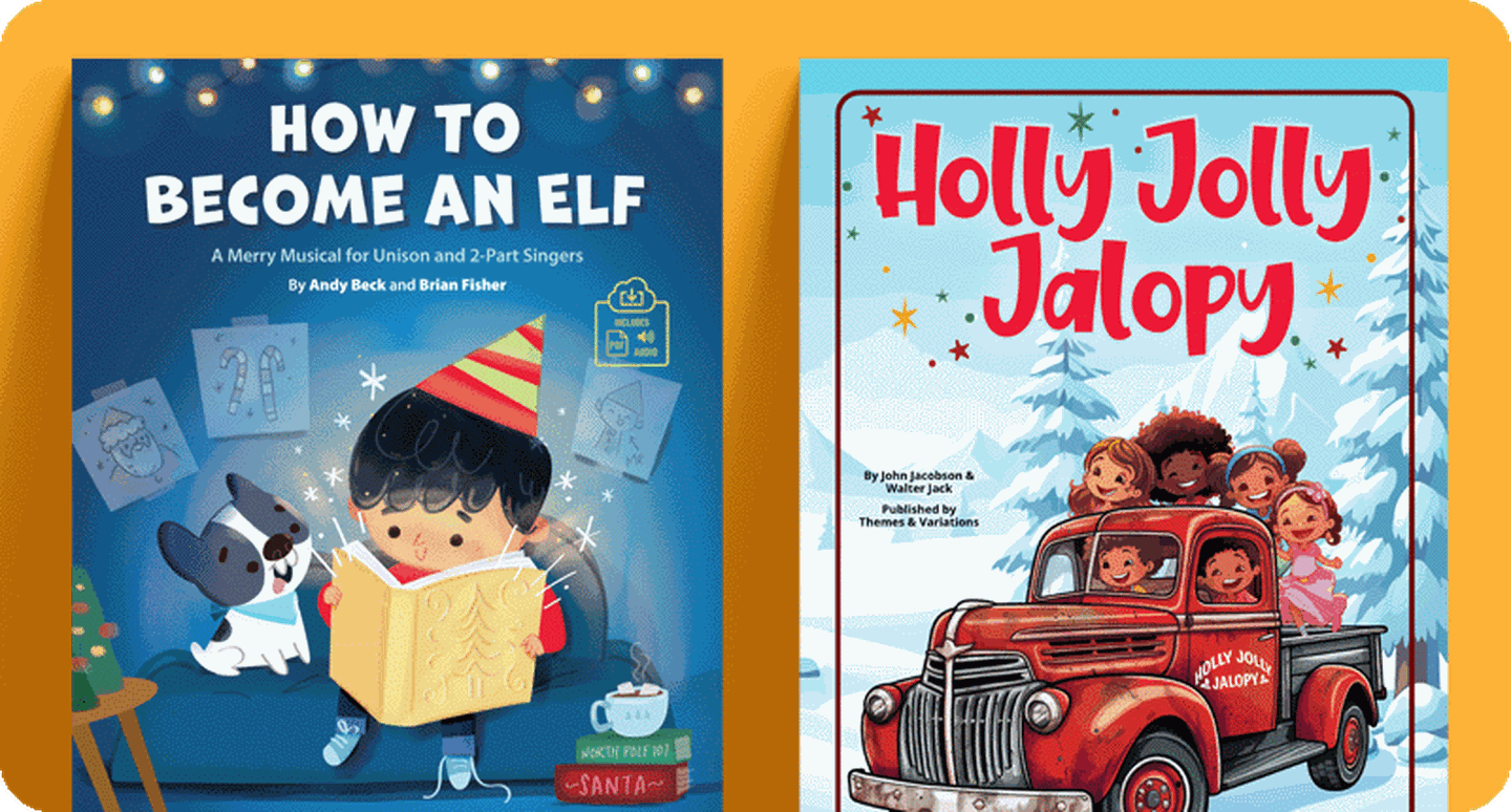 Holiday musicals How To Become An Elf and Holly Jolly Jalopy.