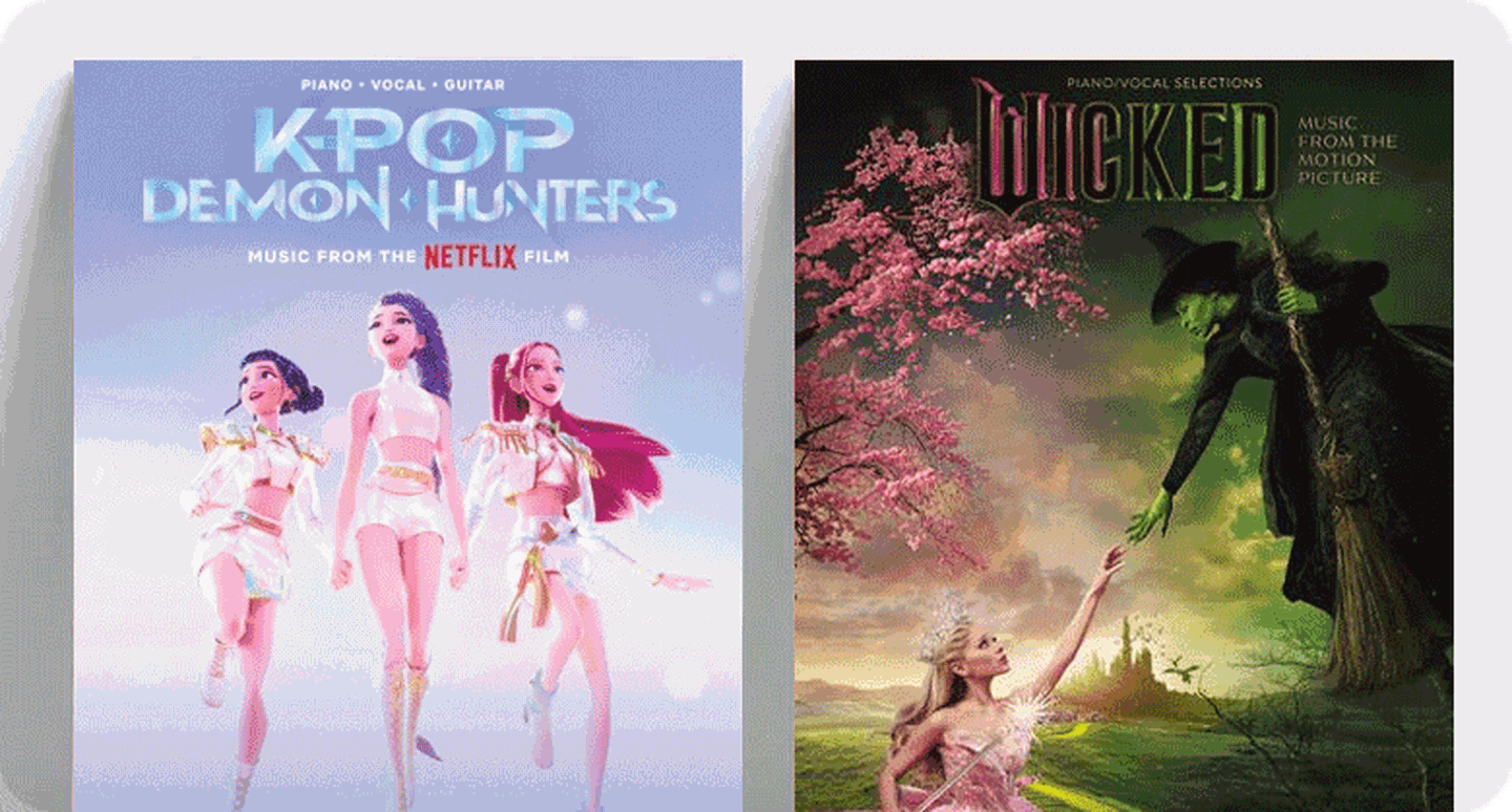 New pop P/V songbook covers K-Pop Demon Hunters and Wicked