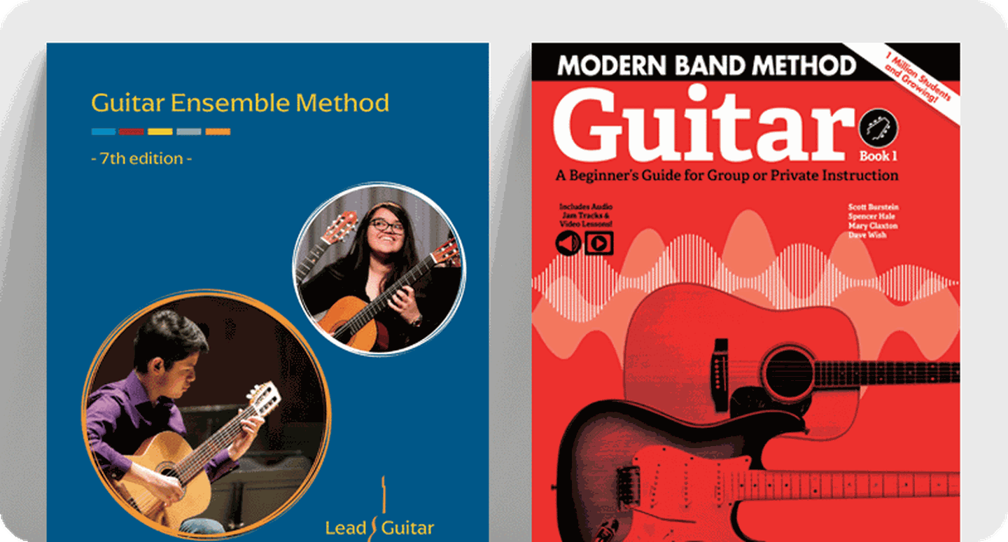 Guitar class resources Guitar Ensemble Method and Modern Band Method Guitar.