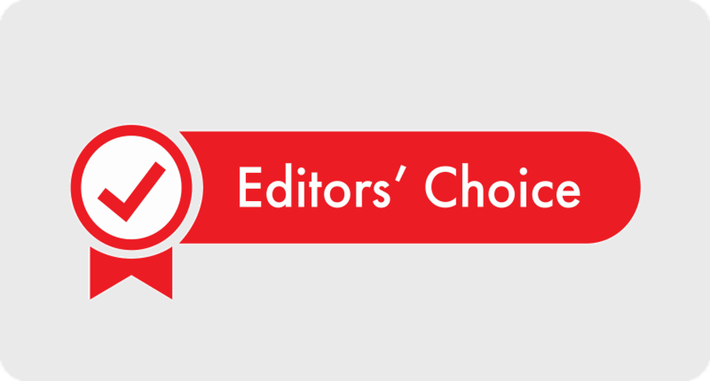 Red Editors' Choice logo.