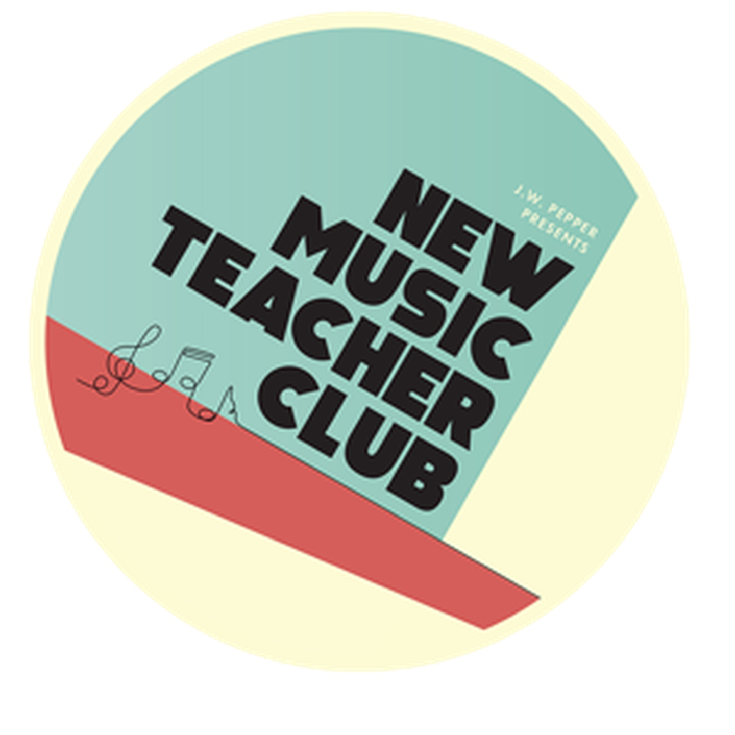new music teacher club circle logo