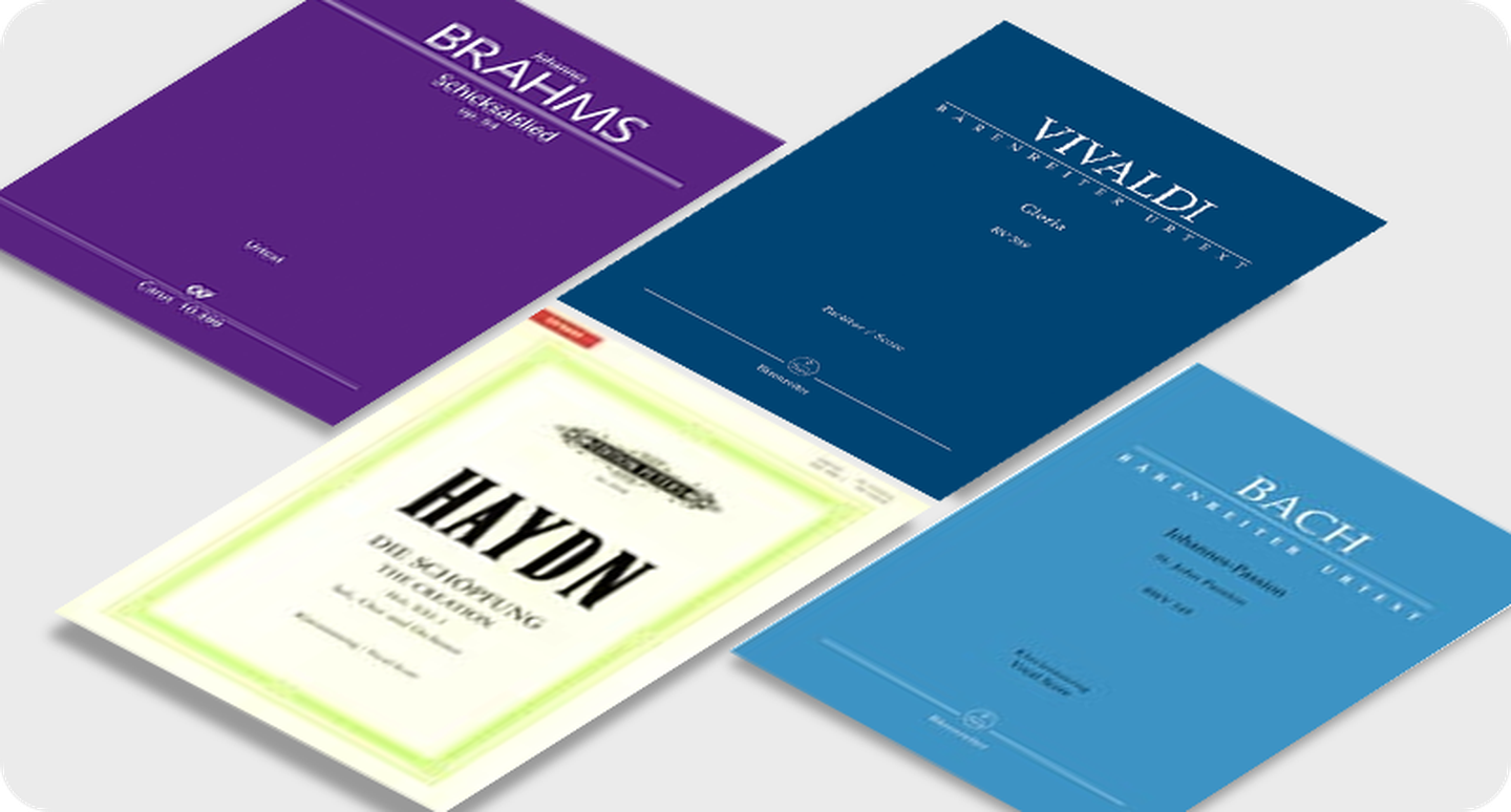  sheet music front covers various colors