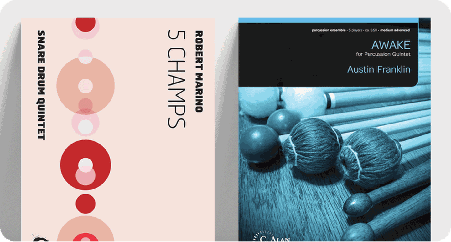 5 Champs and Awake sheet music front covers