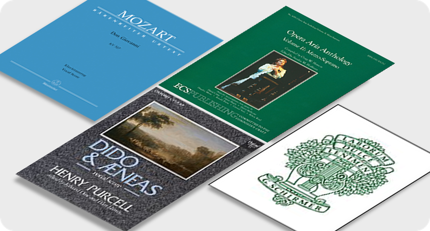  sheet music front covers various colors