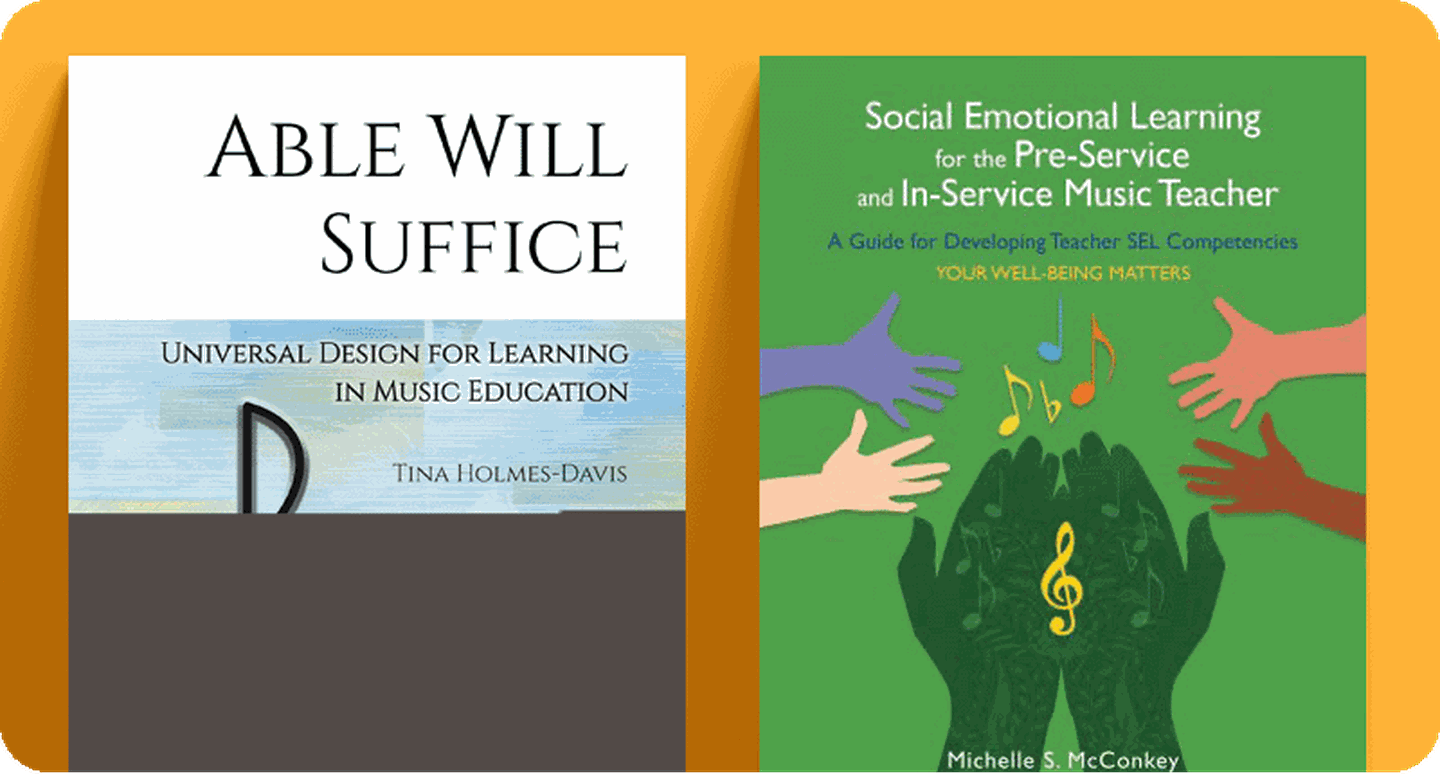 Book covers of teacher resources Able Will Suffice and Social Emotional Learning.
