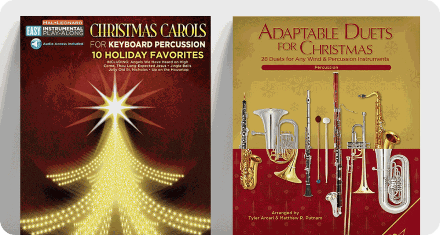 Christmas percussion sheet music Christmas Carols for Keyboard Percussion and Adaptable Duets for Christmas.