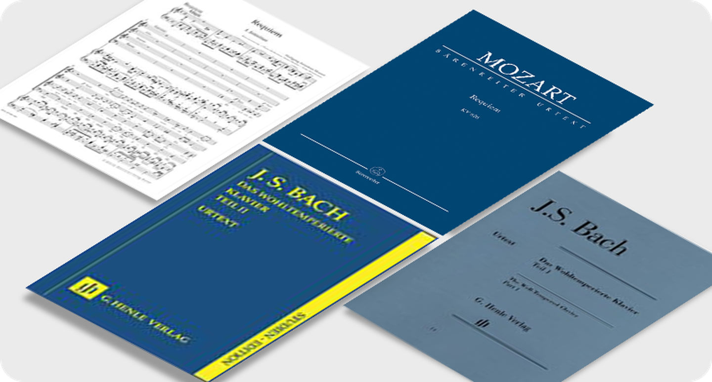  sheet music front covers various colors
