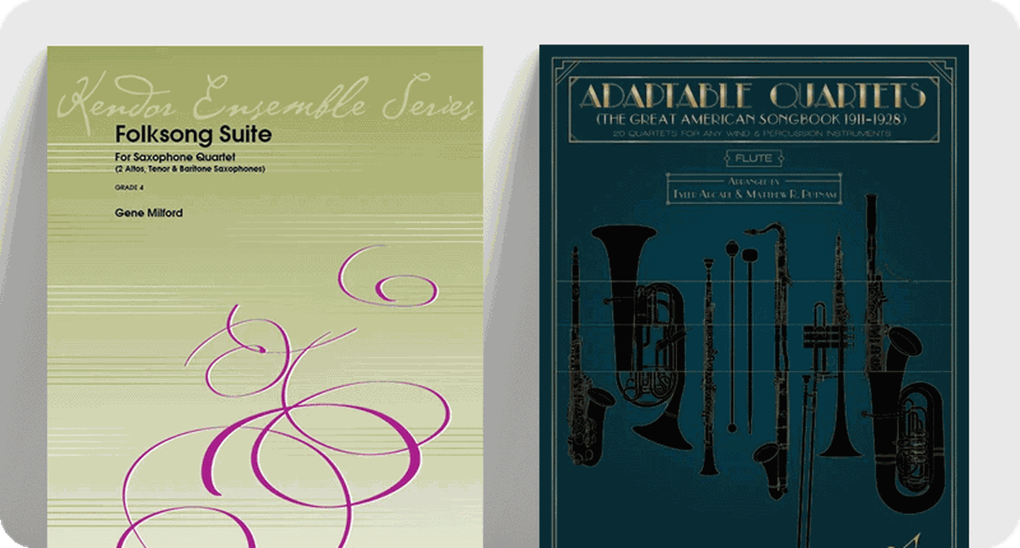 Folksong Suite sheet music front covers