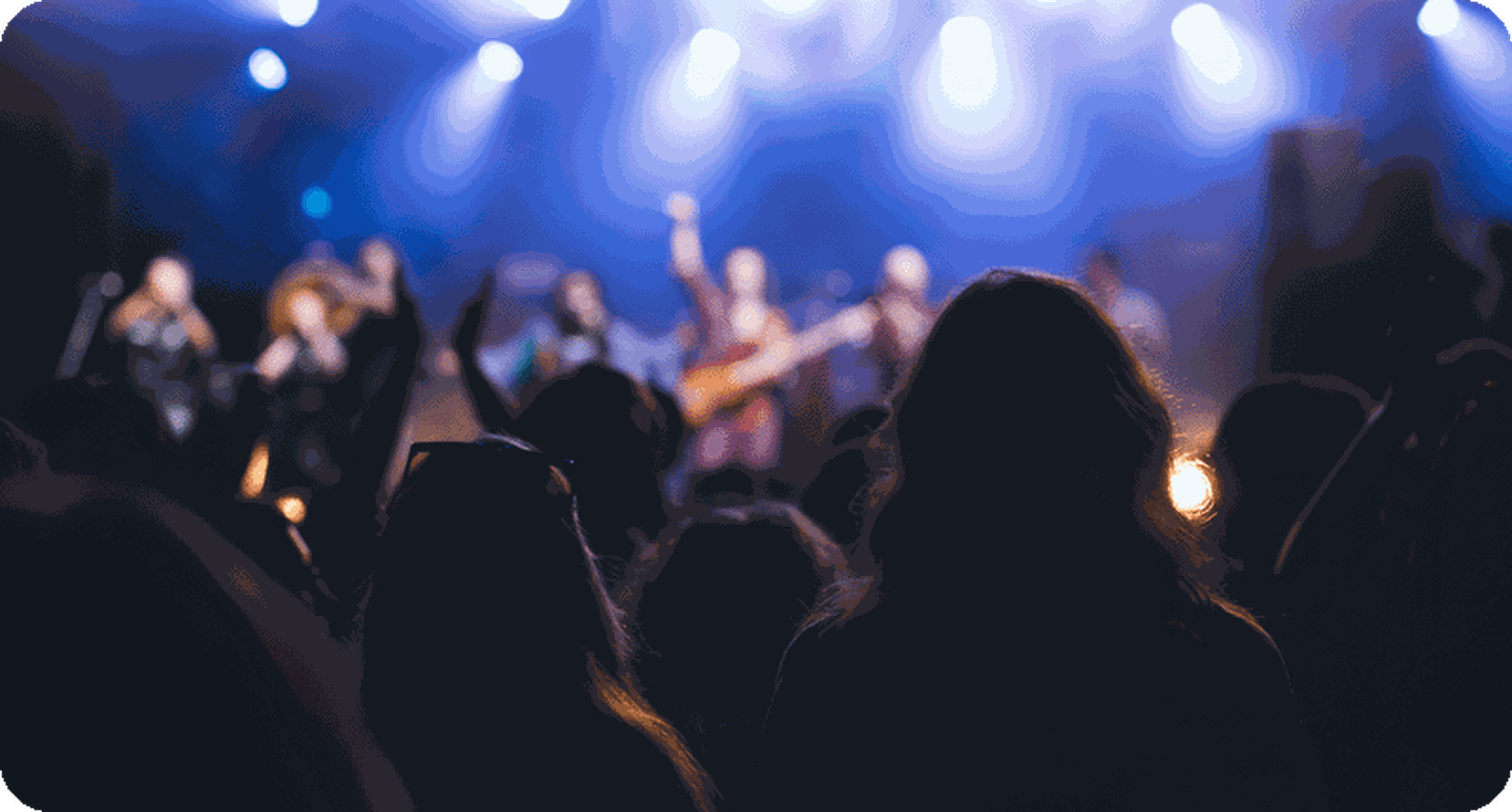 Contemporary Christian worship music performance.