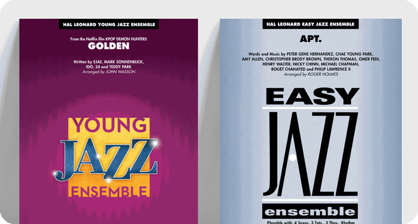 New jazz ensemble chart covers Golden and Apt.