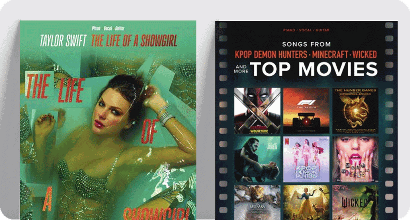 New pop P/V songbook covers K-Pop Demon Hunters and Wicked