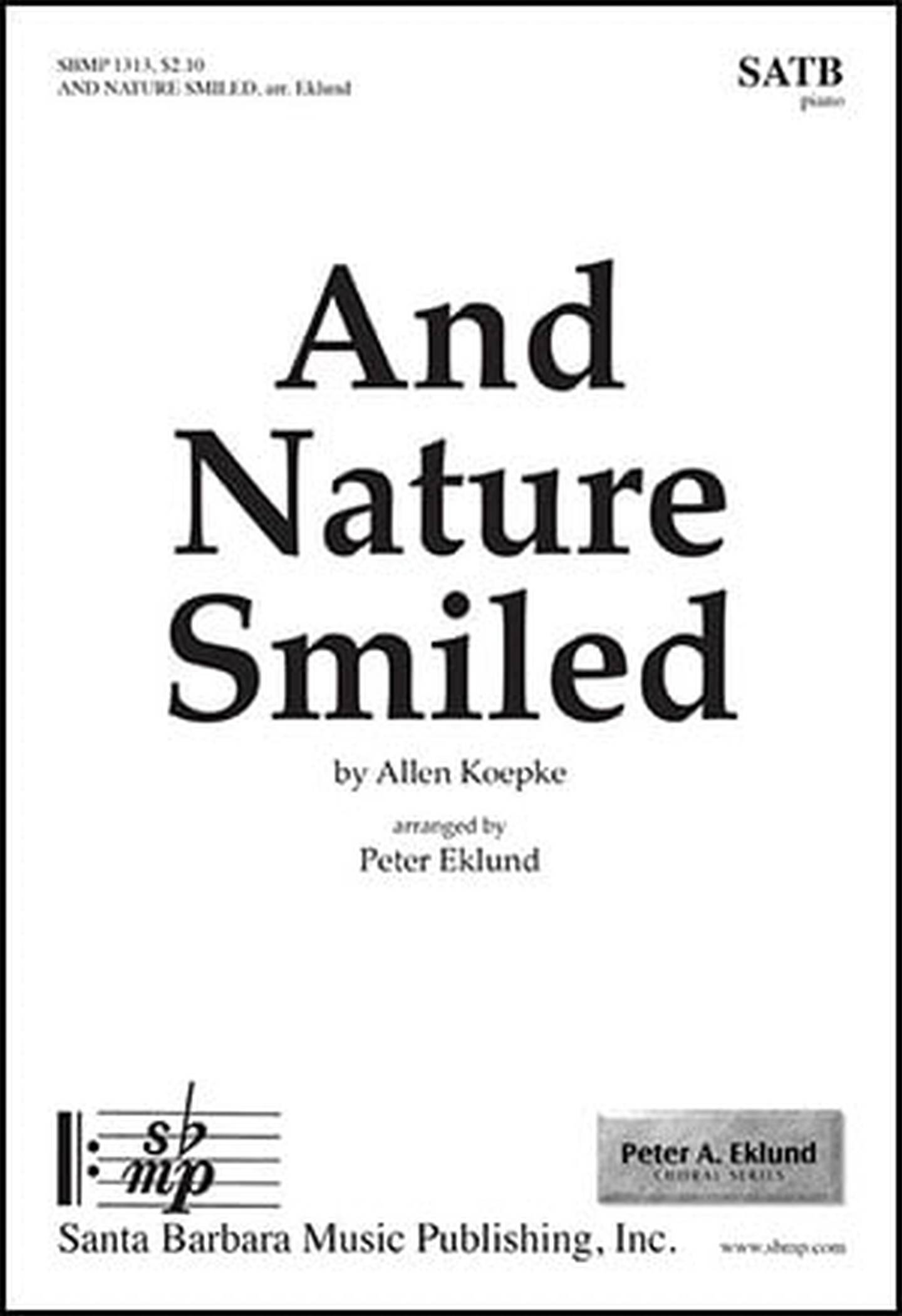 And Nature Smiled Choral Sheet Music | J.W. Pepper