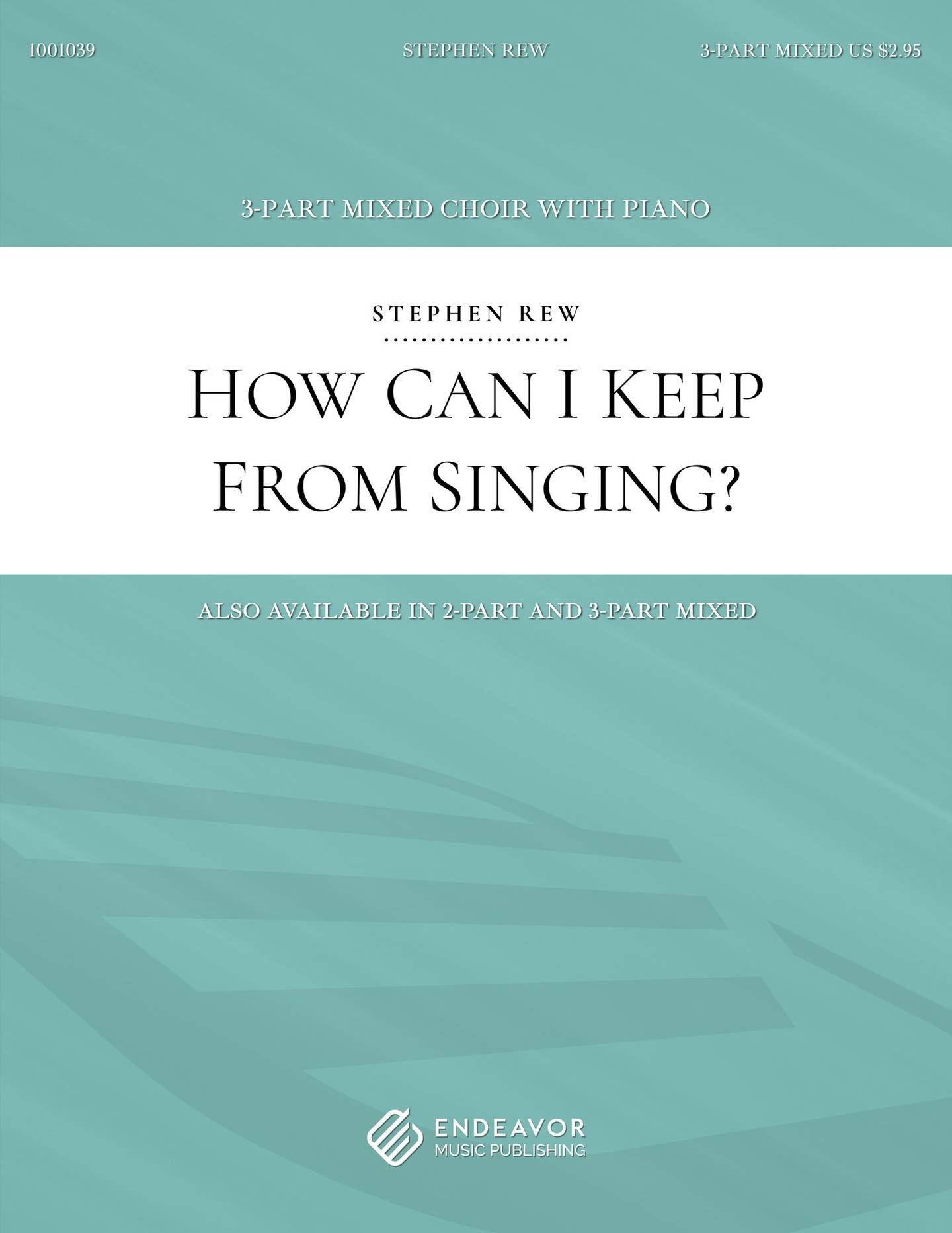 How Can I Keep from Singing? Choral Sheet Music | J.W. Pepper
