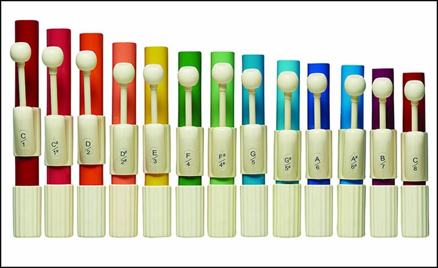 Student Handchimes - Set of 13 in Boomwhacker Colors with Case