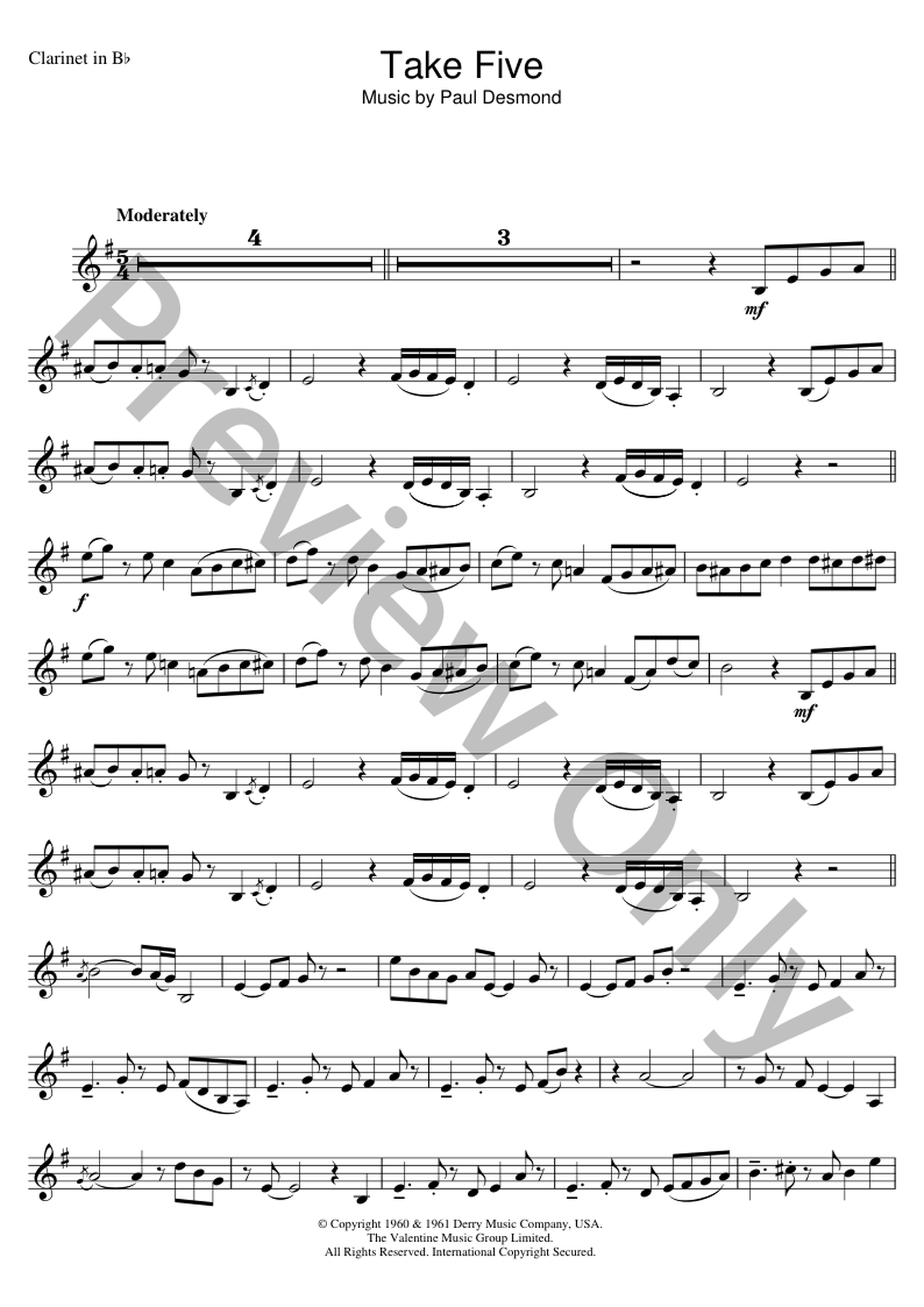 Take Five Sheet Music | J.W. Pepper