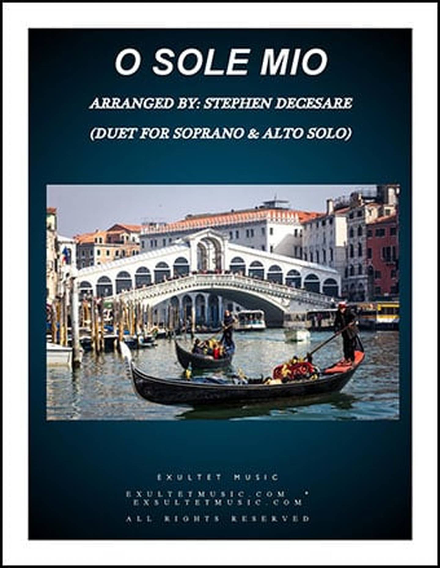 O Sole Mio (Soprano and Alto Duet) Vocal Sheet Music | J.W. Pepper