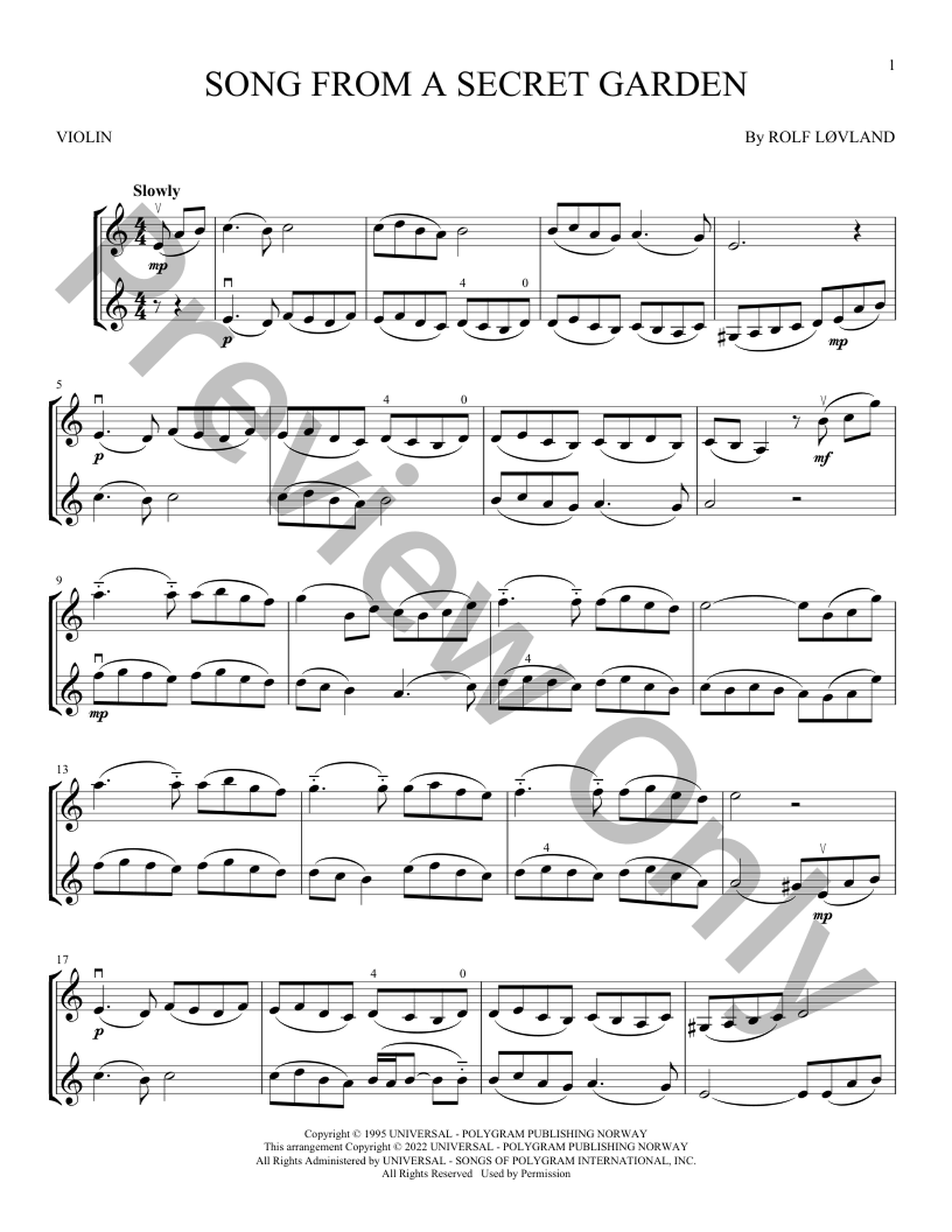 Song From A Secret Garden Sheet Music | J.W. Pepper