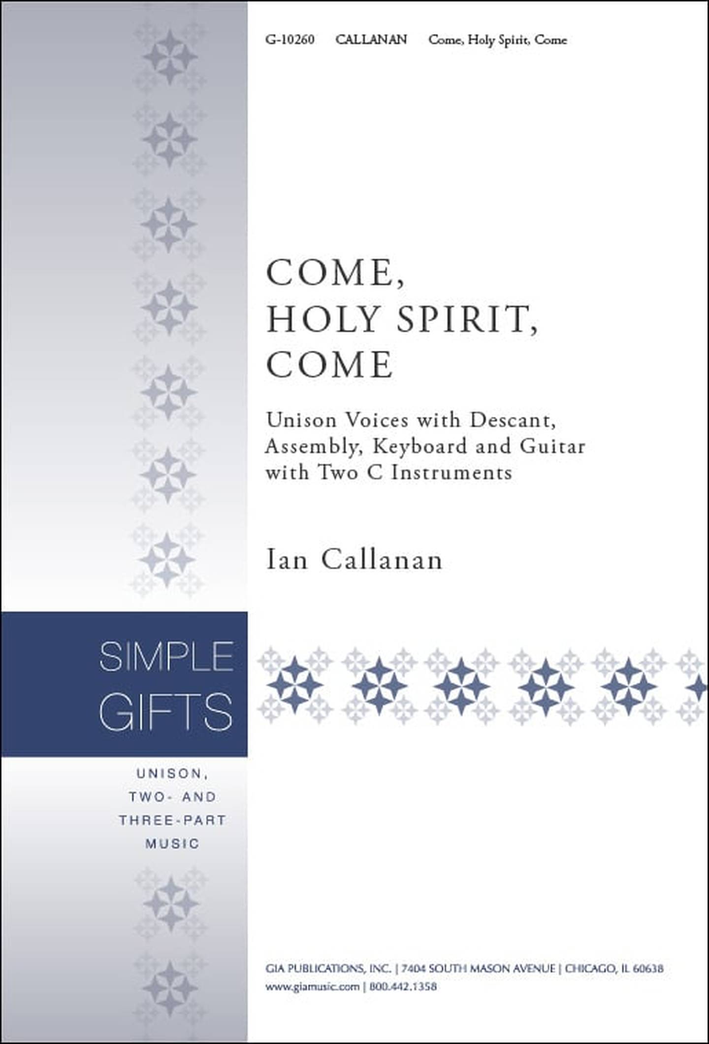 Come, Holy Spirit, Come Choral Sheet Music | J.W. Pepper