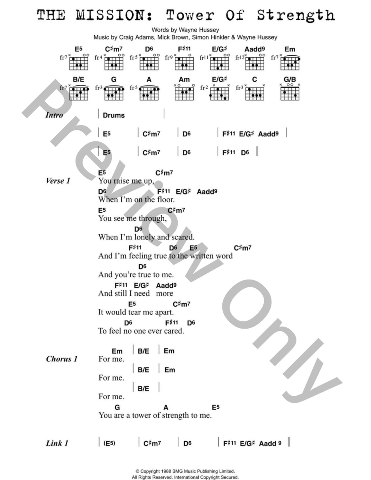 Tower of Strength Guitar/Fretted Sheet Music | J.W. Pepper