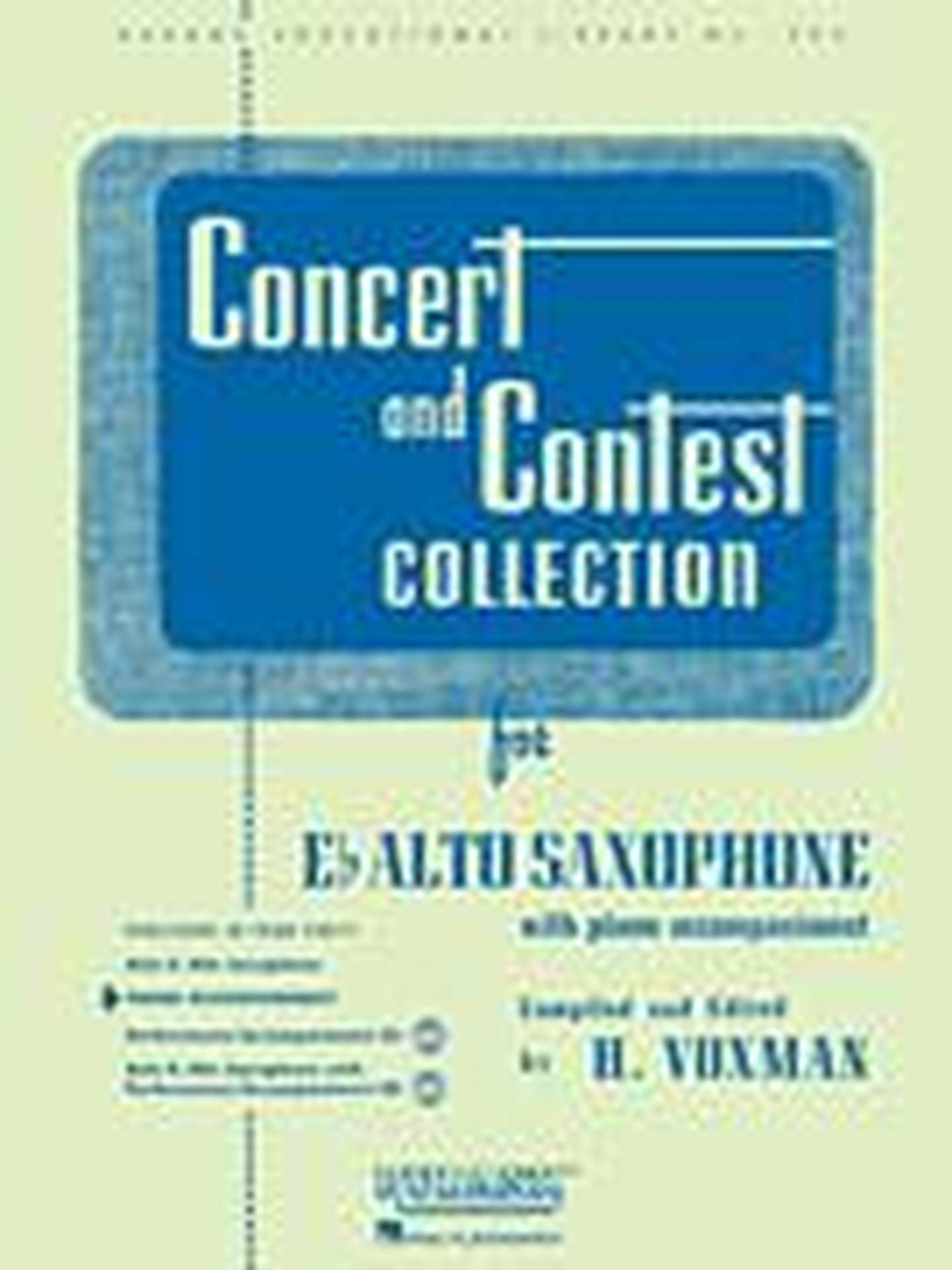 Concert and Contest Collection for Alto Saxophone Sheet Music | J.W. Pepper