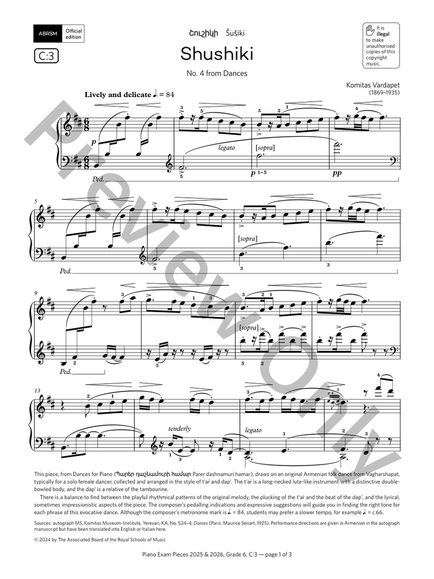 Shushiki Piano Sheet Music | J.W. Pepper