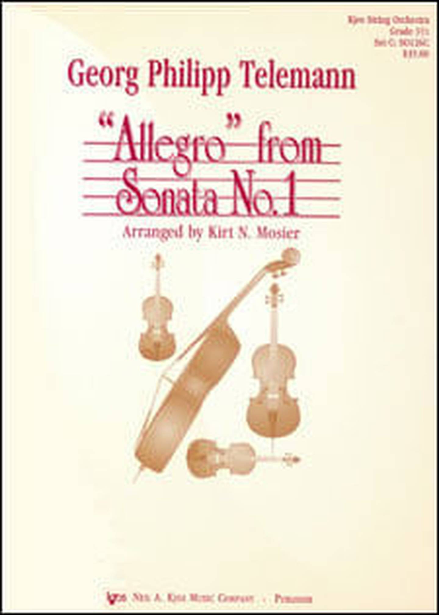 ヴェルナー・シュパルテホルツ（Werner Spalteholz）三冊 Brandenburg Concerto No. 3 Orchestra Sheet Music | J.W. Pepper