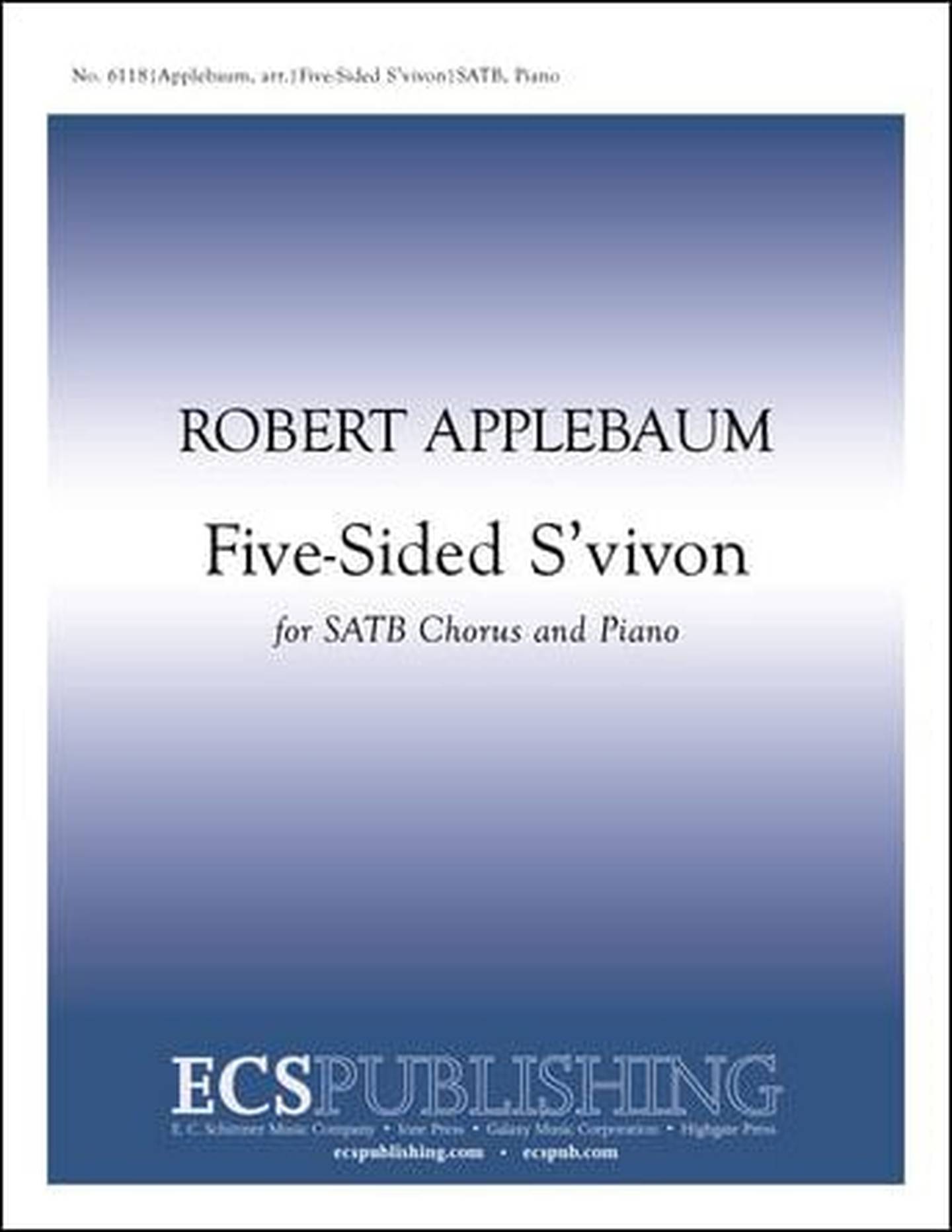 Five-Sided S'vivon Choral Sheet Music | J.W. Pepper
