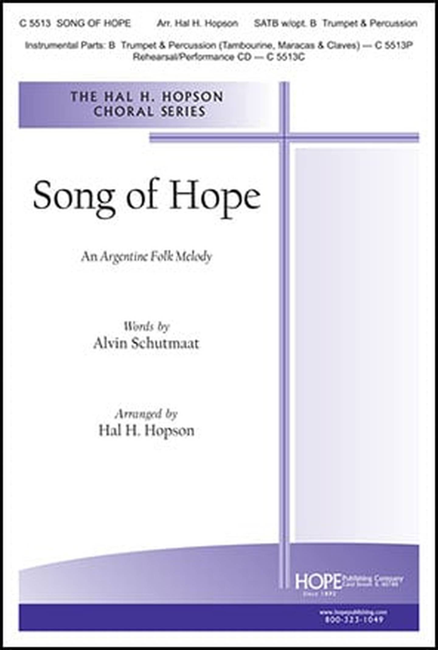 Song of Hope Choral Sheet Music | J.W. Pepper